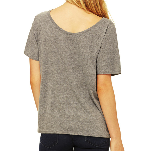 Orange Theory Bella Ladies Slouchy Tee teal splat - Picture 3 of 3